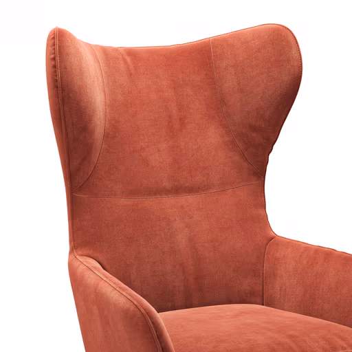 Relaxsessel Clemens - Größe M, inkl. Relaxfunktion, Stoff, Pfirsich