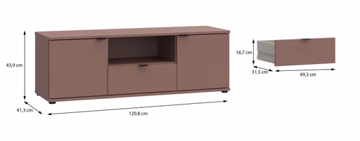 TV-Board FINELLA- Terracota