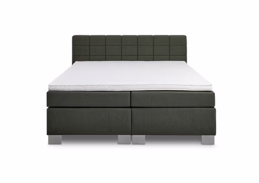 Boxspringbett HAIKOS- Liegefläche ca. 180x200 cm, Stoff, Olive,  Bonell/Bonell