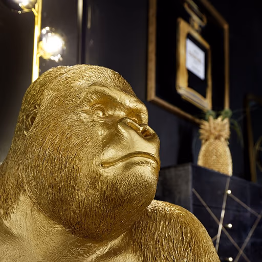 Deko-Figur- BHT ca. 60x76x55 cm, Goldfarben