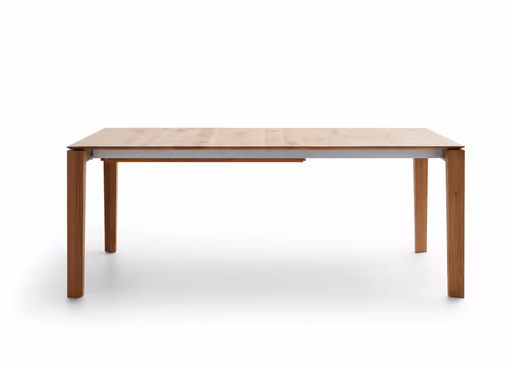 Esstisch 3400 - ausziehbar, LB ca. 200x100 cm, Asteiche massiv, Geölt, Gedrehter Fuss