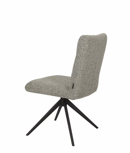 Stuhl MYLENE - drehbar, Stoff, Schlamm