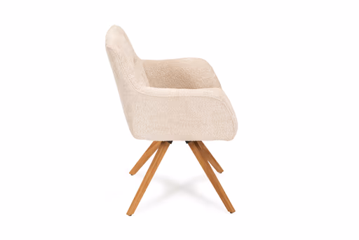 Armlehnstuhl - Polyester, Beige