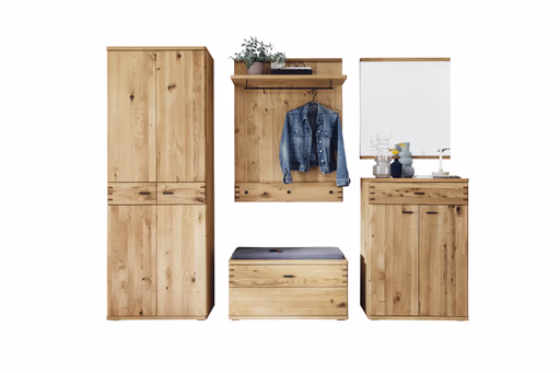 Garderobe - Balkeneiche massiv