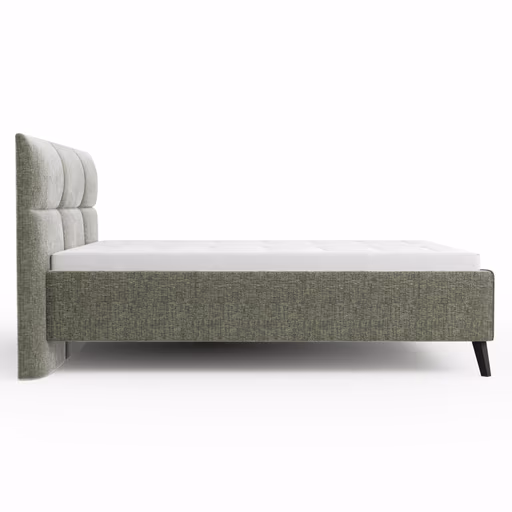 Bettgestell Carmen - Liegefläche ca. 180x200cm, Stoff, Moos