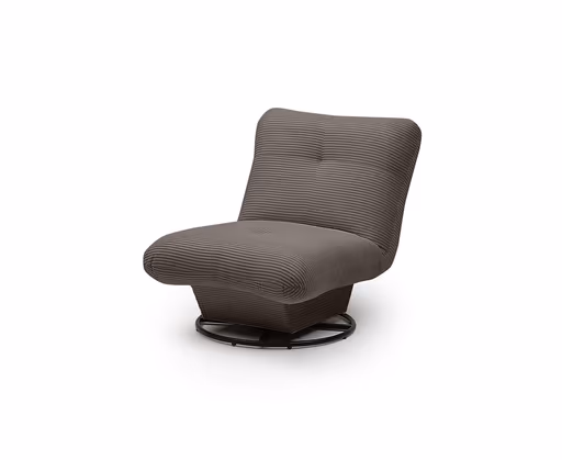 Drehsessel - Stoff, Mocca