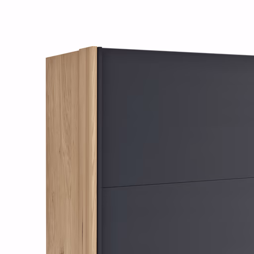 Schwebetürenschrank Viana - BHT ca. 300x230x68 cm, Anthrazit