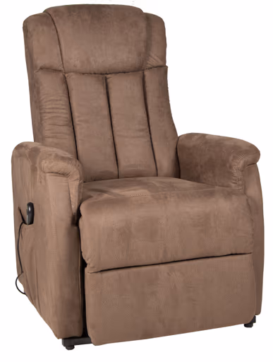 TV-Sessel - Aufstehhilfe, Relaxfunktion, Microfaser, Braun