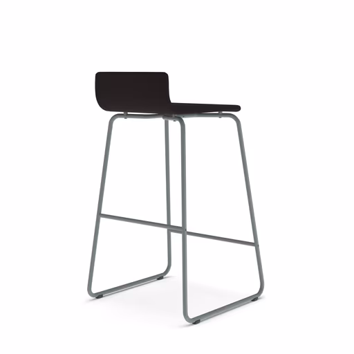 Barhocker - Stoff, Schwarz