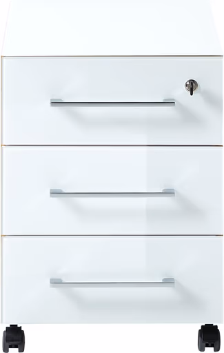 Rollcontainer GWEN - B/H/T ca. 40x55x50 cm, Eiche Dekor