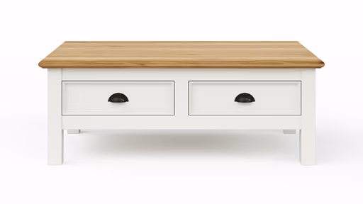 Couchtisch Louisiana - LBH ca. 70x120x45 cm, Weiß