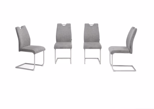 Freischwinger MERVE - Stoff, Grau