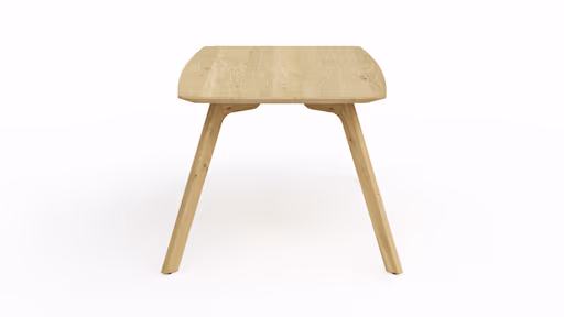 Esstisch Phoenix - LB ca. 180x100 cm, Eiche massiv, Bianco geölt