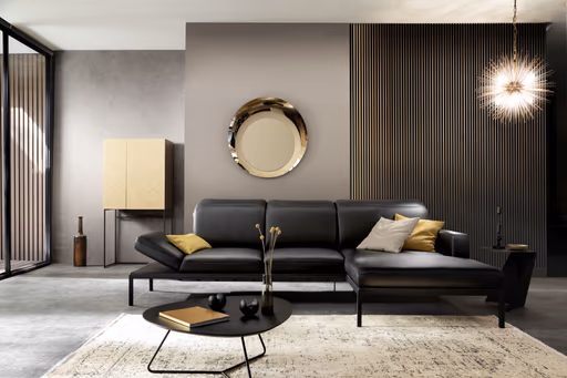 Couchtisch Fano - LBH ca. 87x78x33 cm, Fenix, Schwarz