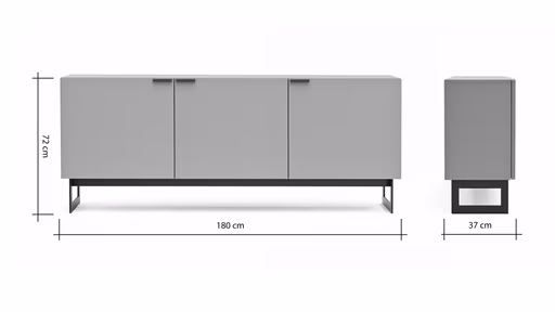 Sideboard 4450 - Lack, Olivgrün