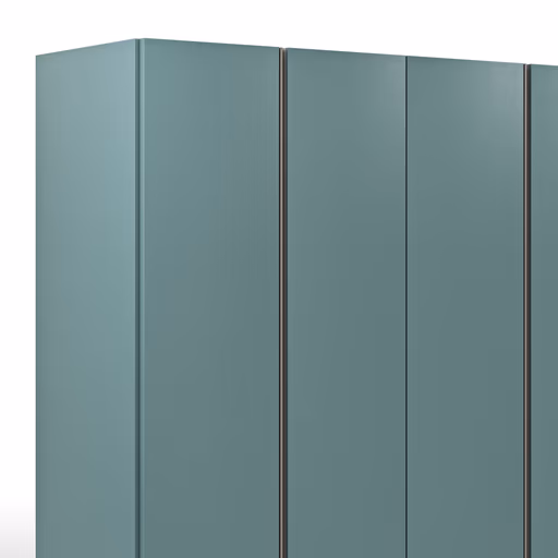 Drehtürenschrank Loretto - B ca. 280 cm, Lack matt, Salbeigrün