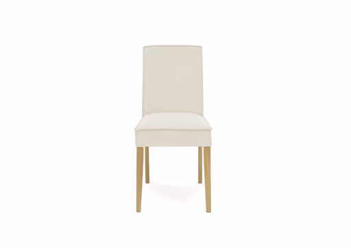 Stuhl  SITTING TOGETHER_L- Stoff, Creme, Eiche Natur