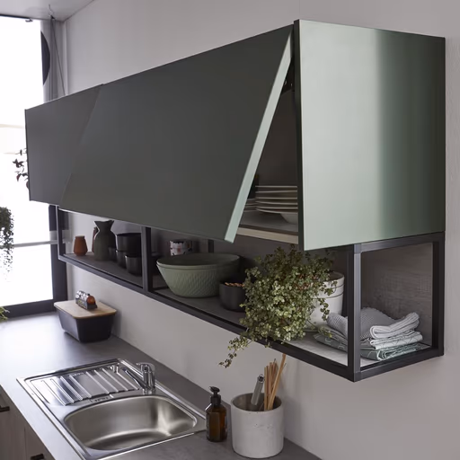 Winkelküche 52.210 GL 2 521,Beton Nebelgrau Nachbildung