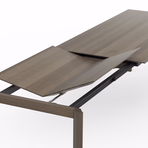 Esstisch Saratoga - ausziehbar, LB ca. 200x95 cm, Buche massiv, silbergrau geölt