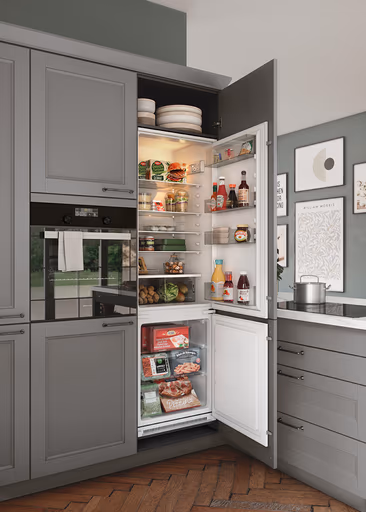 U-Küche 55.240 7 525, Achatgrau satin