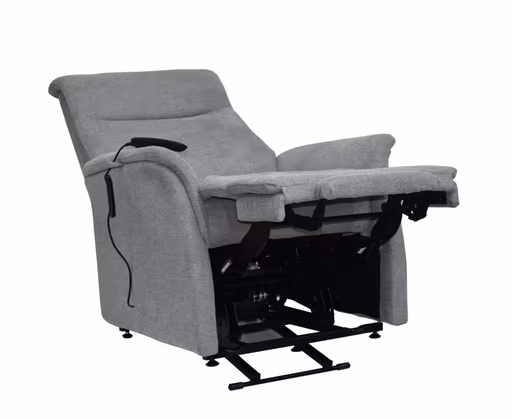 TV-Sessel MARCIO - Aufstehhilfe, Relaxfunktion, Stoff, Hellgrau