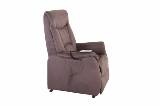 TV-Sessel MALEK - Relaxfunktion, Stoff, Braun