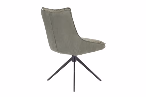 Stuhl MANDY - drehbar, Stoff, Grün