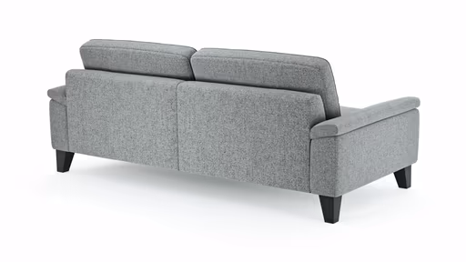 Sofa Oviedo - 3-Sitzer, Stoff, Hellgrau