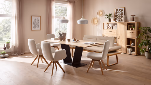 Esstisch Belfast - LB ca. 220x100 cm, Eiche massiv, legno geölt