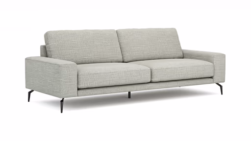 Sofa Redington - 3-Sitzer, Stoff, Hellgrau