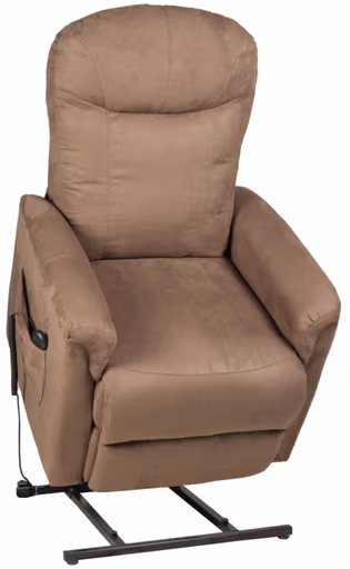 TV-Sessel - Aufstehhilfe, Relaxfunktion, Microfaser, Braun