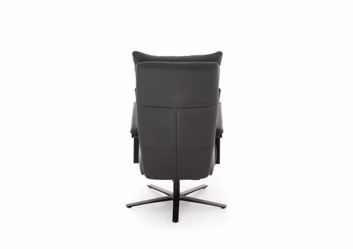 Sessel - Größe L, Relaxfunktion, Leder Anthrazit