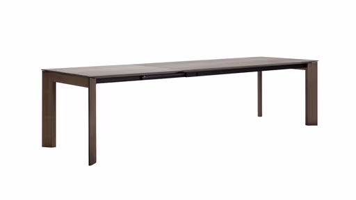 Esstisch Saratoga - ausziehbar, LB ca. 180x95 cm, Buche massiv, silbergrau geölt