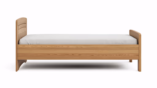 Bett Lenoso - Liegefläche ca. 100x200 cm, Eiche Nachbildung