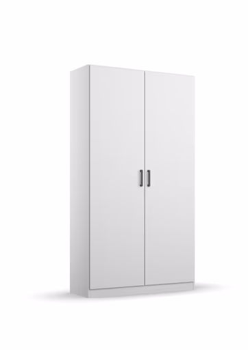 Drehtürenschrank RHONDA- B ca. 91 cm, Weiß