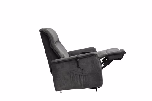 TV-Sessel MIKLAS - Aufstehhilfe, Relaxfunktion, Stoff, Grau