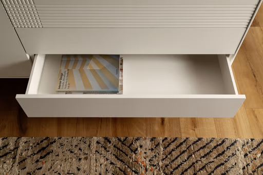 Sideboard Colore - B ca. 200 cm, Lack, Weiß