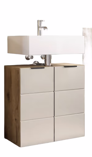 Waschebeckenunterschrank- B ca. 60 cm, Eiche Dekor, Kaschmir