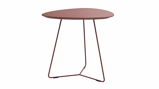 Ecktisch Fano - LBH ca. 59x50x55 cm, Fenix, Bordeaux