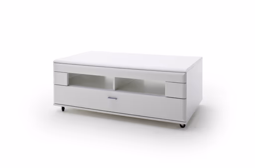 Couchtisch - mit Schubkasten, LBH ca. 70x115x44 cm, Weiß