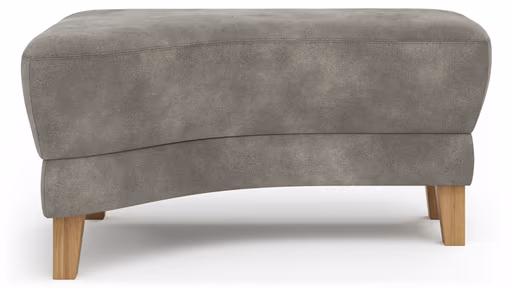 Hocker Stamford - gebogen, Links, LB ca. 89x65 cm, Stoff, Anthrazit