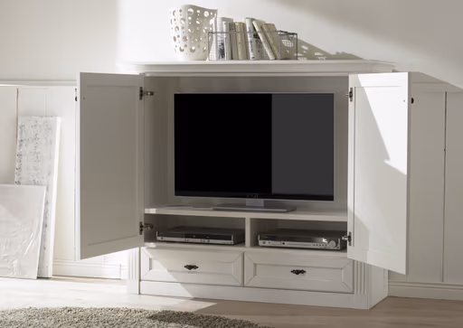 TV - Schrank - Lack, weiß