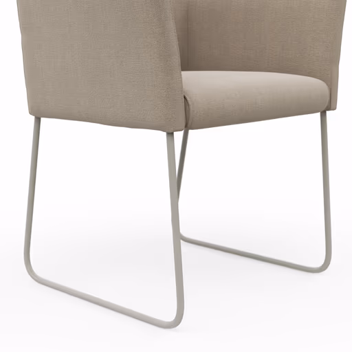 Armlehnstuhl Cosyra - Stoff, Beige