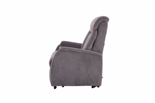 TV-Sessel MARIN - Aufstehhilfe, Relaxfunktion, Kopfteilverstellung, Stoff, Grau