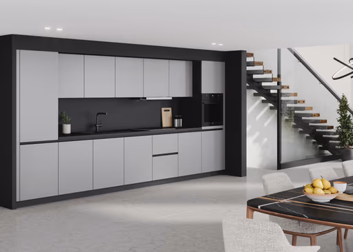 Küchenzeile 56.210 4 523, Titanio metallic matt