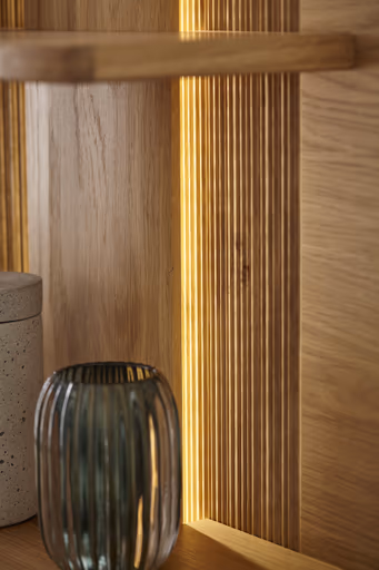 Wohnwand Paso - Asteiche bianco