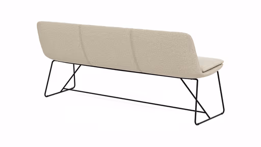 Polsterbank Macano - B ca. 200 cm, Stoff, Beige