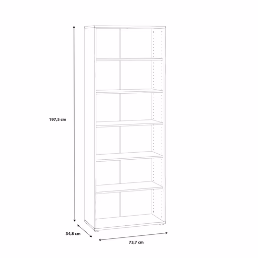 Regal FAIK - Eiche Dekor