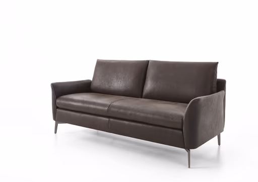 Sofa - 2,5-Sitzer, Leder, Braun