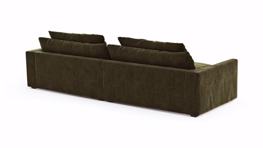 Sofa Ulf - 3,5-Sitzer, Cord, Moos